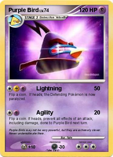 Pokemon Purple Bird