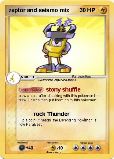 Pokemon zaptor and seismo mix