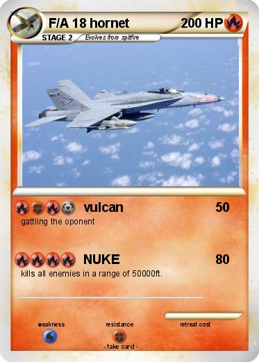 Pokemon F/A 18 hornet