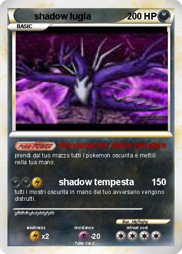 Pokemon shadow lugia