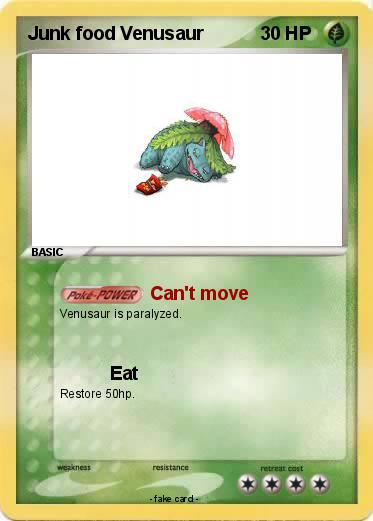 Pokemon Junk food Venusaur