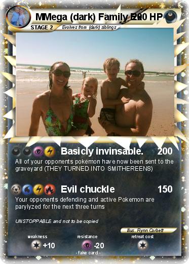 Pokemon MMega (dark) Family Ex