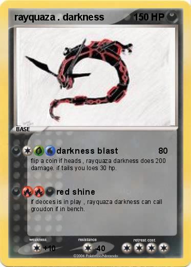 Pokemon rayquaza . darkness