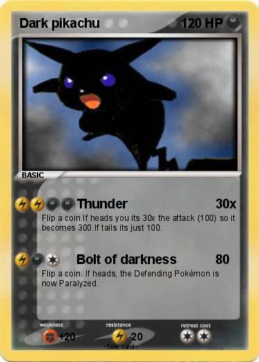 Pokemon Dark pikachu