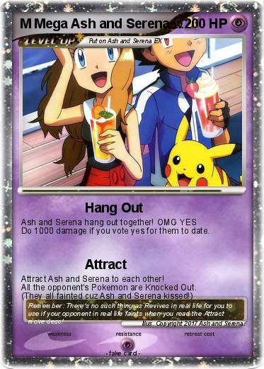 Pokemon M Mega Ash and Serena