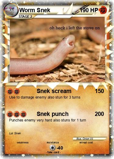 Pokemon Worm Snek