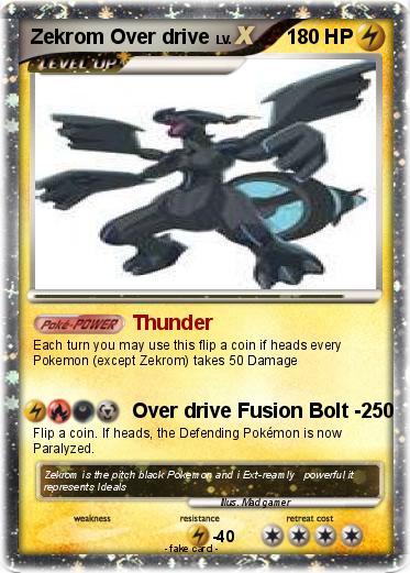 Pokemon Zekrom Over drive
