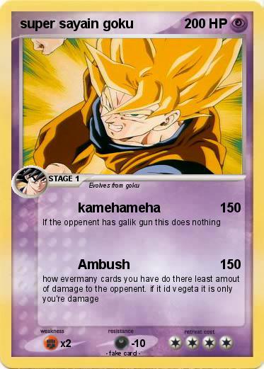 Pokemon super sayain goku