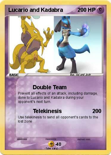 Pokemon Lucario and Kadabra