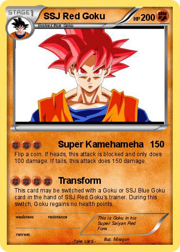 Pokemon SSJ Red Goku