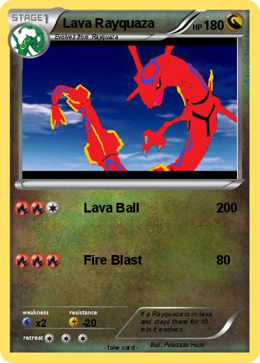 Pokemon Lava Rayquaza