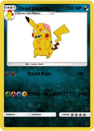 Pokemon Dead pikachu