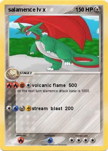 Pokemon salamence lv x