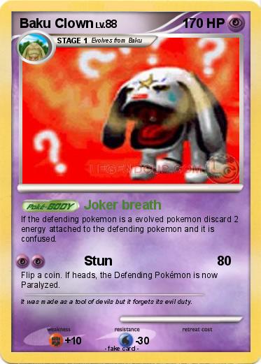 Pokemon Baku Clown