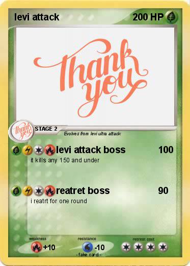Pokemon levi attack