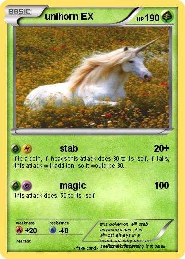 Pokemon unihorn EX