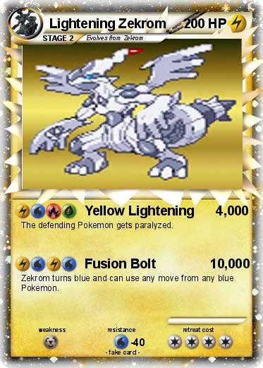 Pokemon Lightening Zekrom