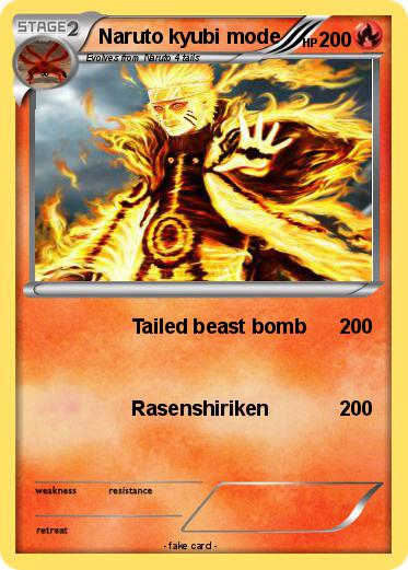 Pokemon Naruto kyubi mode