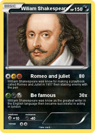 Pokemon Wiliam Shakespeare