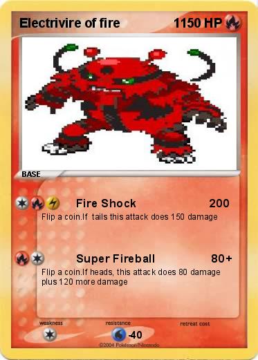 Pokemon Electrivire of fire               1