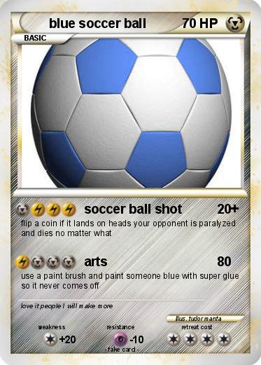 Pokemon blue soccer ball