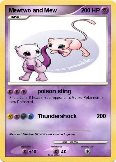 Pokemon Mewtwo and Mew