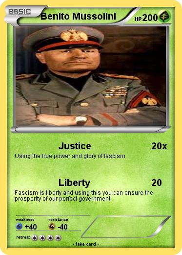 Pokemon Benito Mussolini