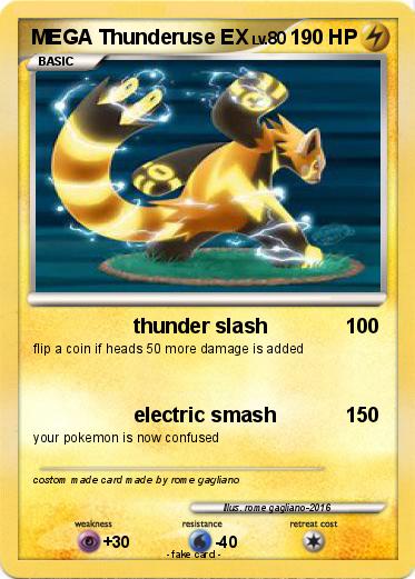 Pokemon MEGA Thunderuse EX