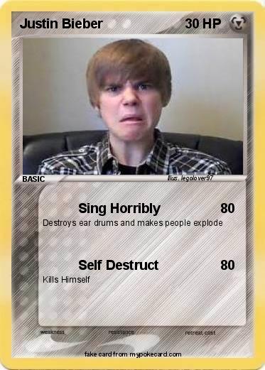 Pokemon Justin Bieber