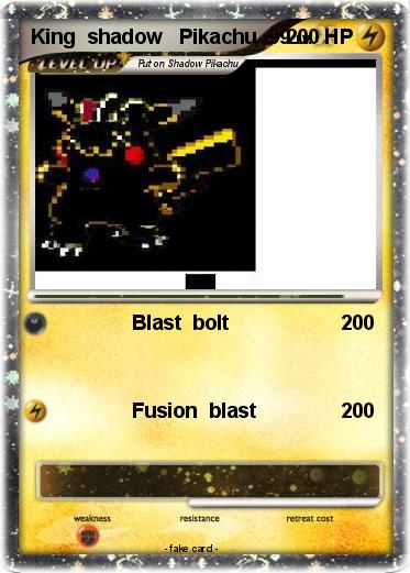 Pokemon King  shadow   Pikachu  99
