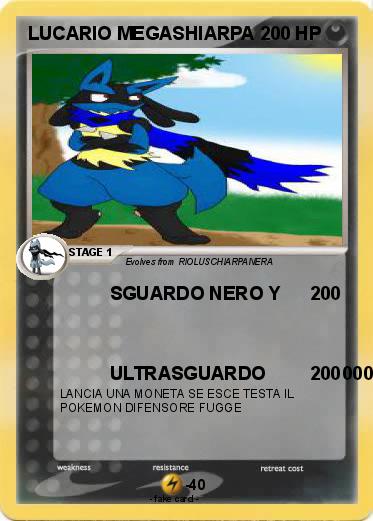 Pokemon LUCARIO MEGASHIARPA
