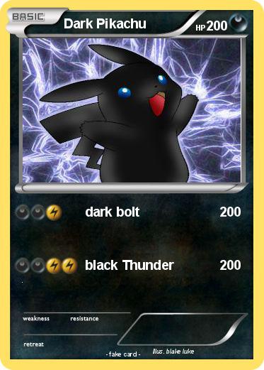 Pokemon Dark Pikachu