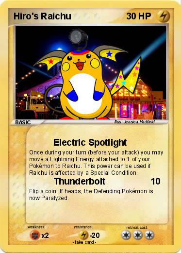 Pokemon Hiro's Raichu