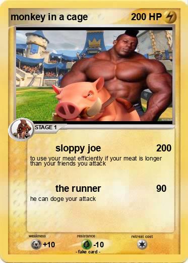 Pokemon monkey in a cage