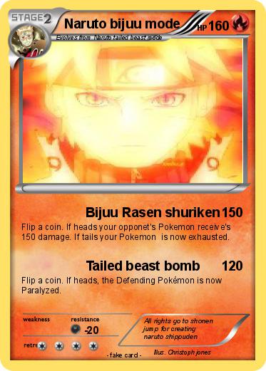 Pokemon Naruto bijuu mode