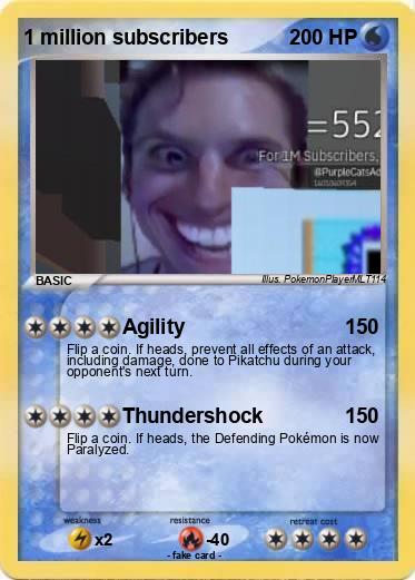 Pokemon 1 million subscribers