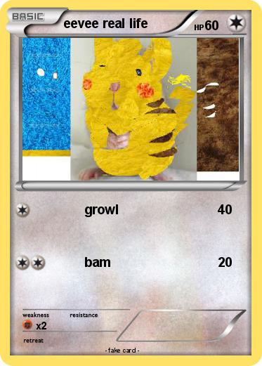 Pokemon eevee real life