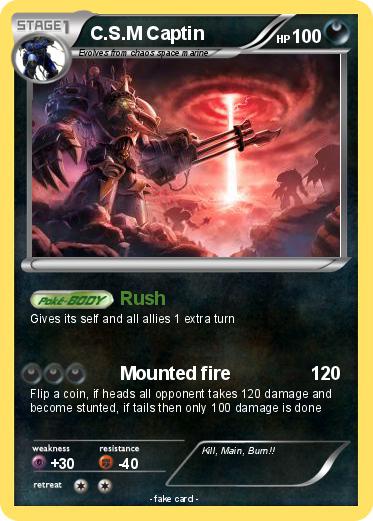 Pokemon C.S.M Captin