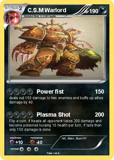 Pokemon C.S.M Warlord