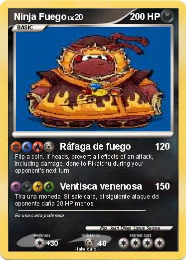 Pokemon Ninja Fuego