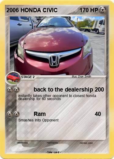 Pokemon 2006 HONDA CIVIC