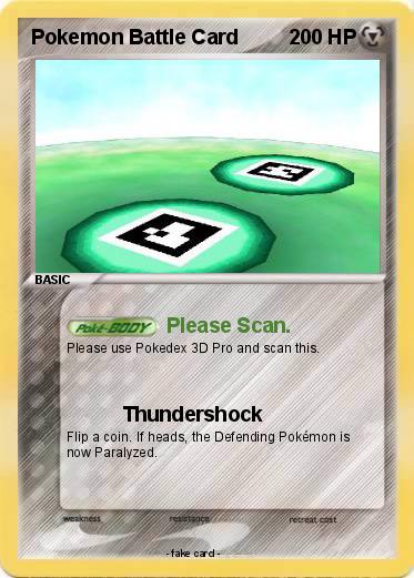 Pokemon Pokemon Battle Card