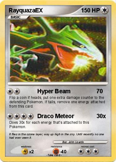 Pokemon RayquazaEX