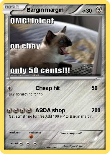 Pokemon Bargin margin