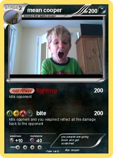 Pokemon mean cooper