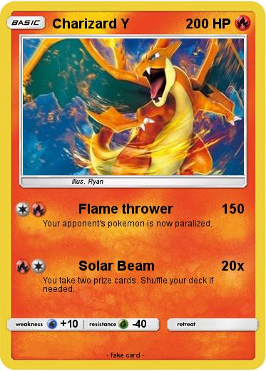 Pokemon Charizard Y
