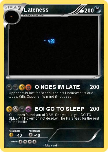 Pokemon Lateness