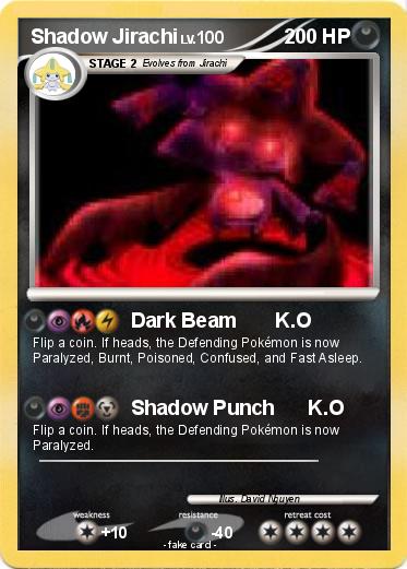 Pokemon Shadow Jirachi