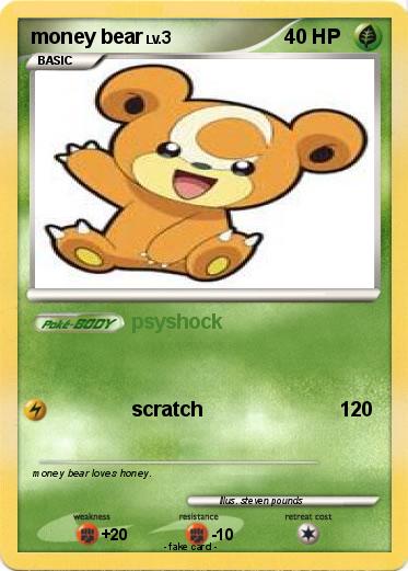 Pokemon money bear