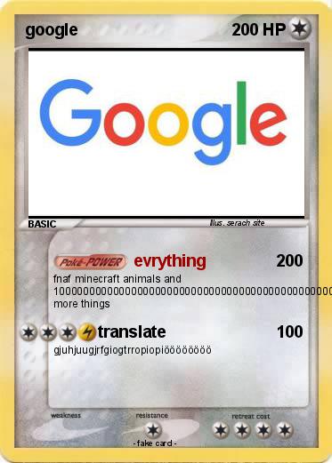 Pokemon google